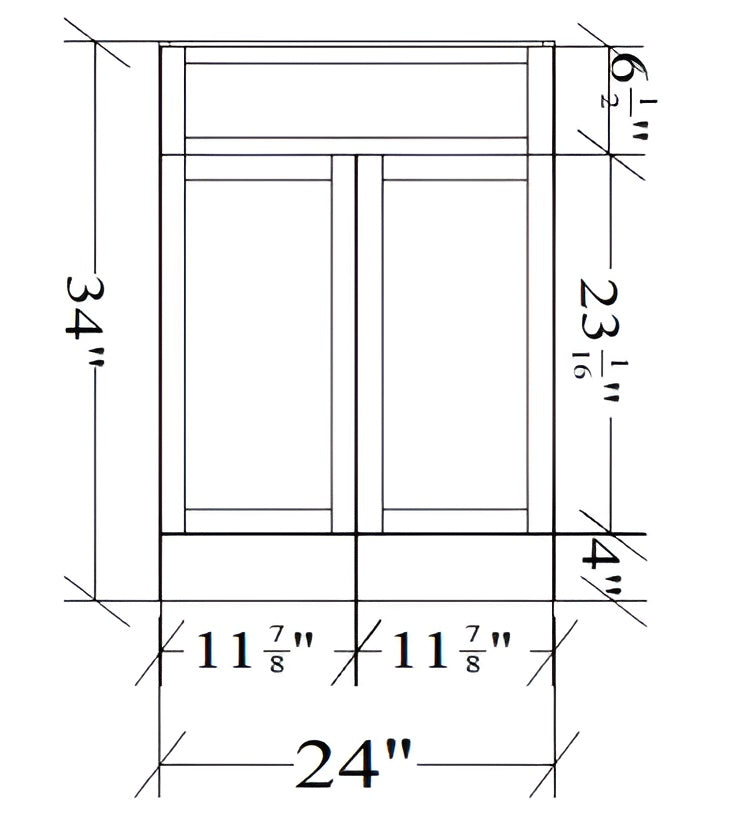 24" BATHROOM VANITY CRU24