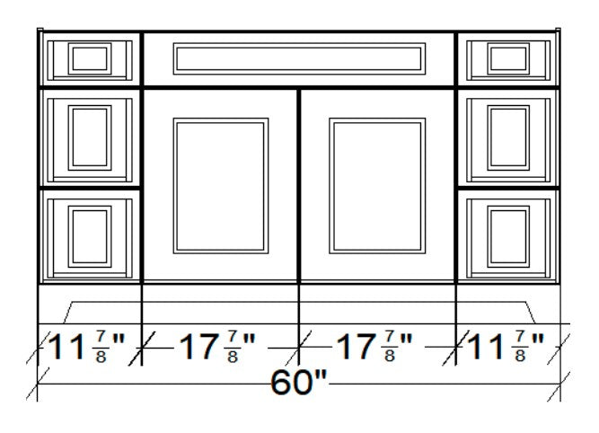 60" BATHROOM VANITY VSD60